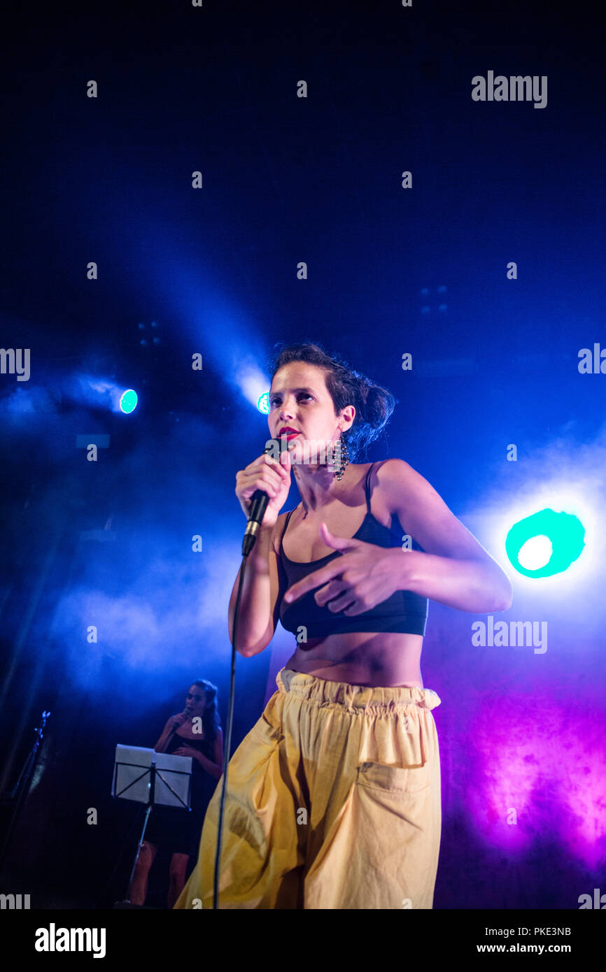 Barcelona, Spanien. 10. September, 2018. Konzert von Perotá Chingó in Apolo. Fotograf: © Aitor Rodero. Stockfoto