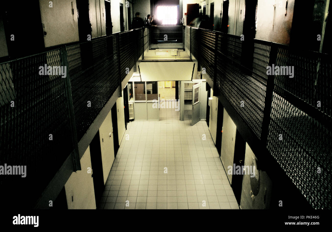 Im ehemaligen Gefängnis von Tongeren (Belgien, 10/09/2006) Stockfoto