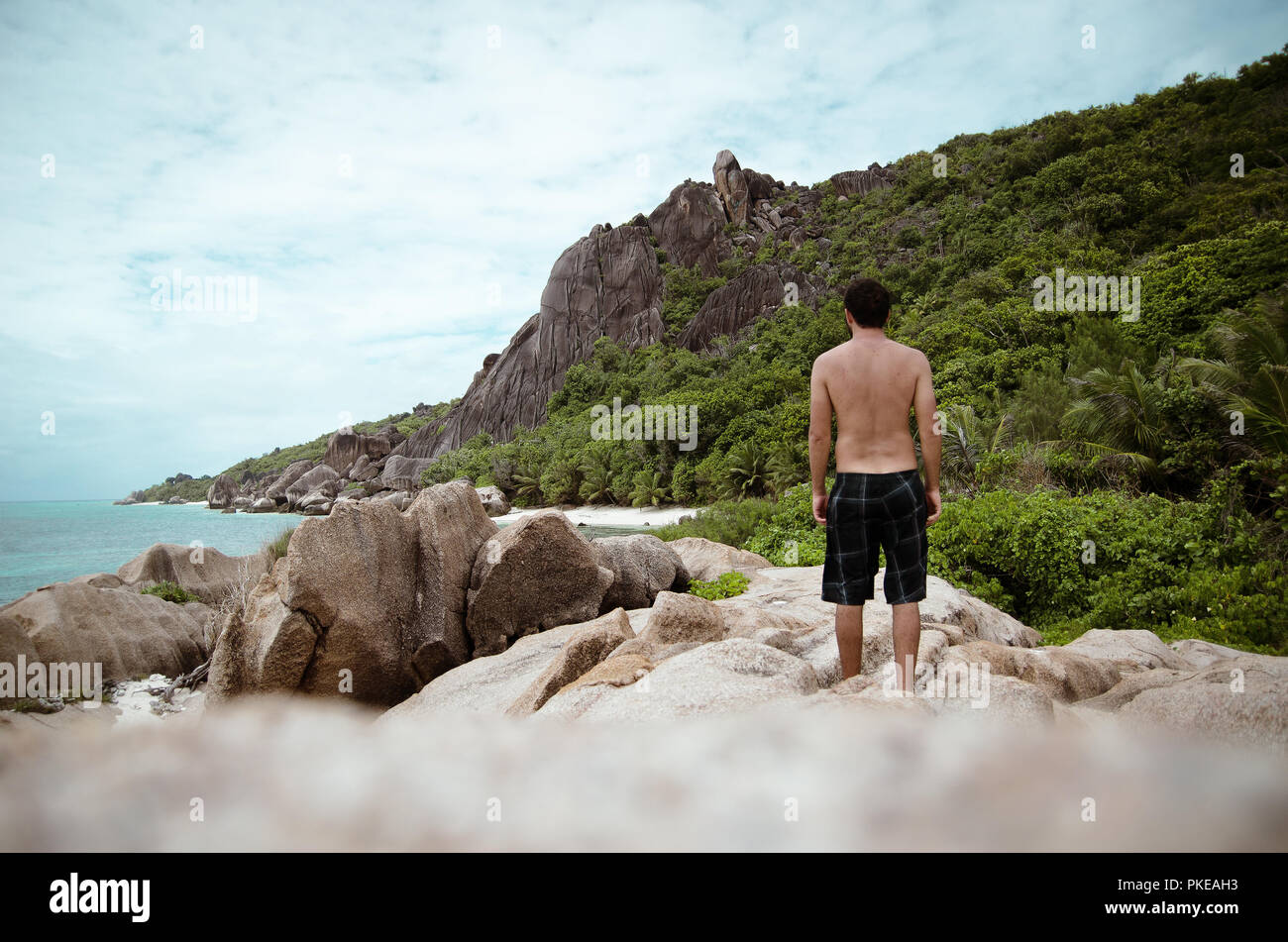 Seychellen Trauminsel Stockfoto