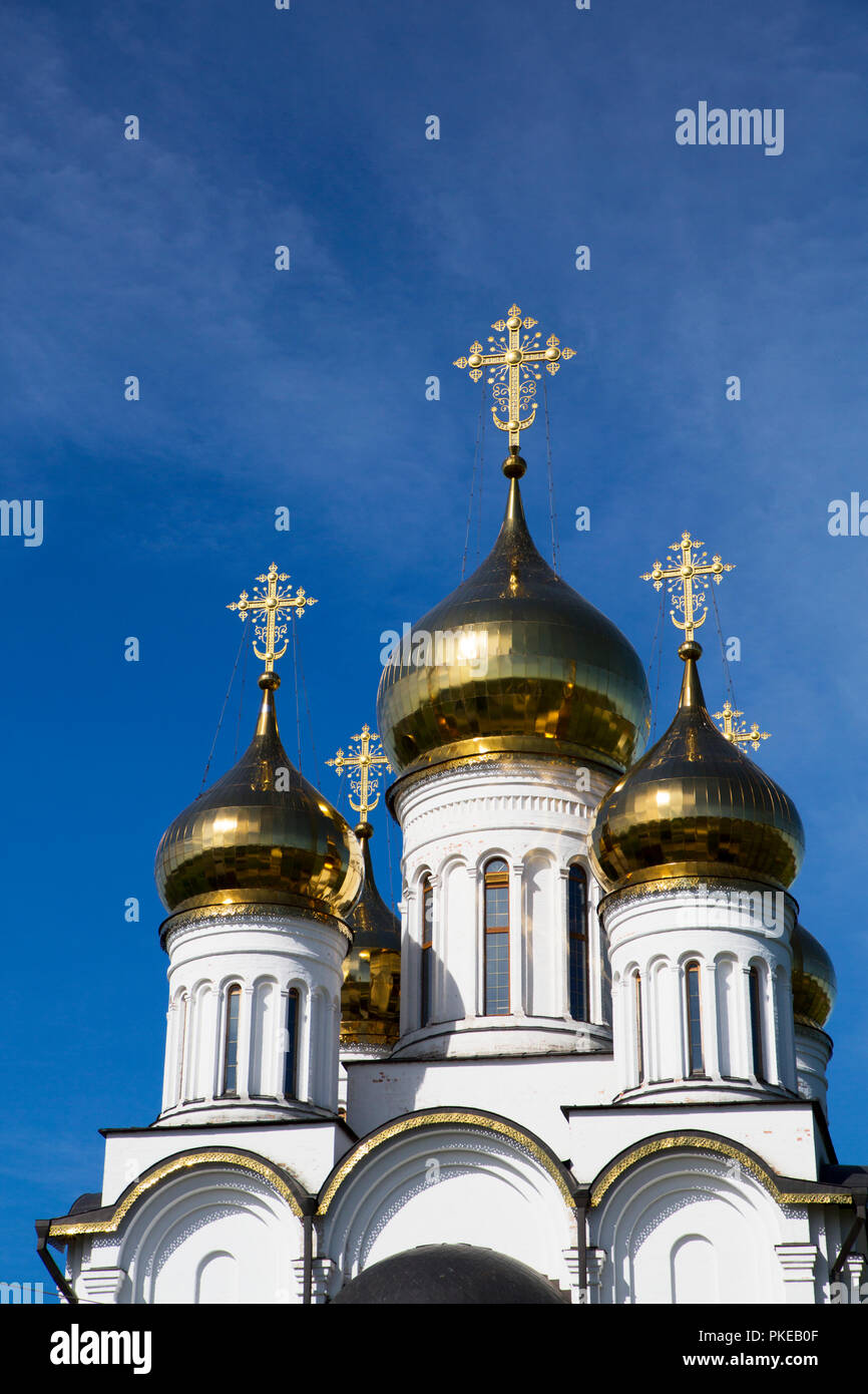 St. Nikolaus Kathedrale, Kloster der Frauen Nikolsky, Golden Ring; Pereslavl-Zalessky, Oblast Jaroslawl, Russland Stockfoto