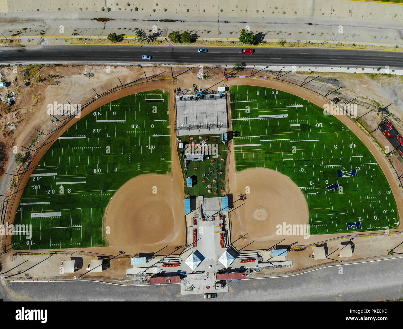 Urbano, Paisaje paisaje de la Ciudad de Hermosillo, Sonora, Mexiko. Städtische Landschaft, Landschaft der Stadt Hermosillo, Sonora, Mexiko. (Foto: Luis Stockfoto