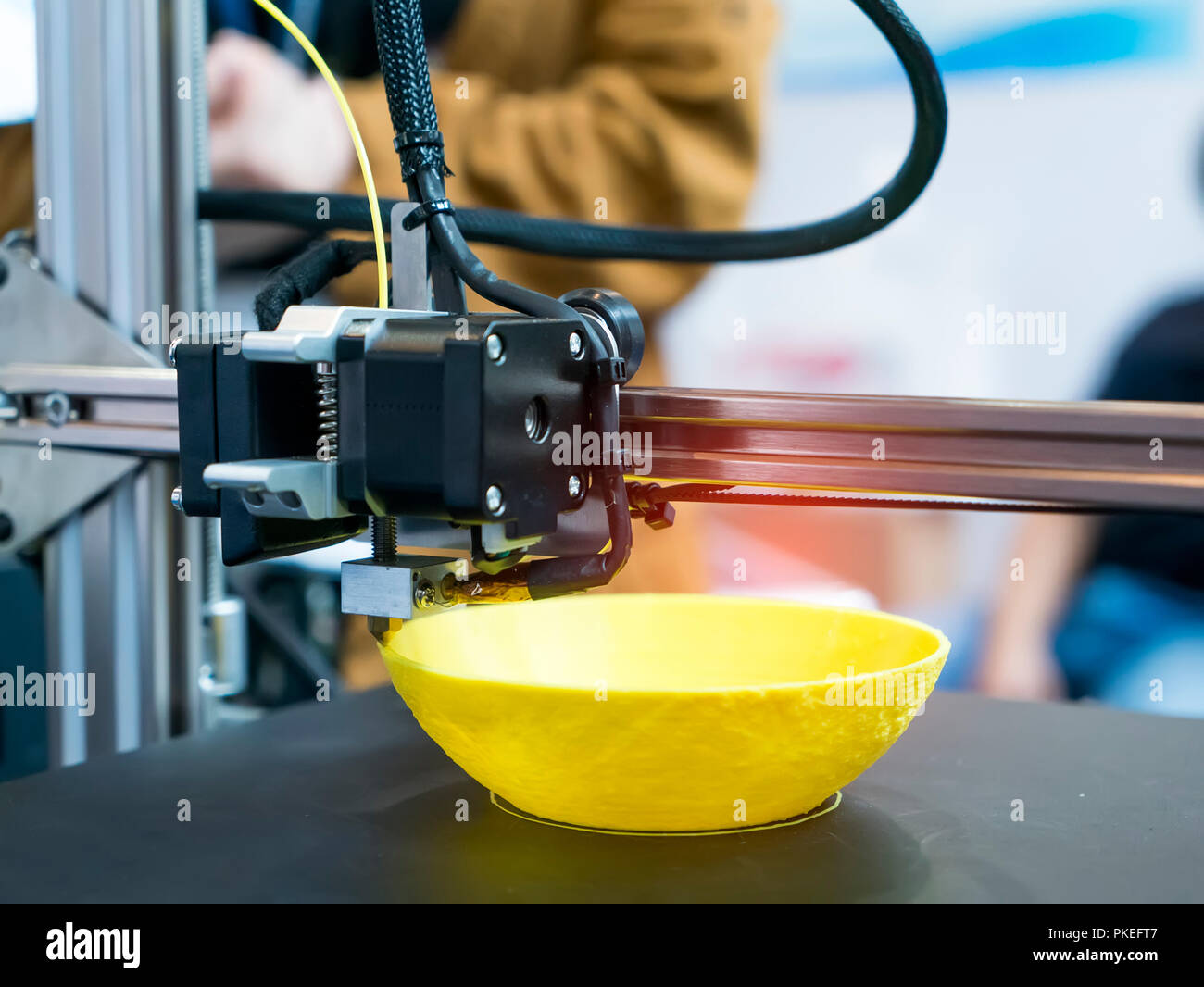 Drucken von 3D-Drucker Stockfoto