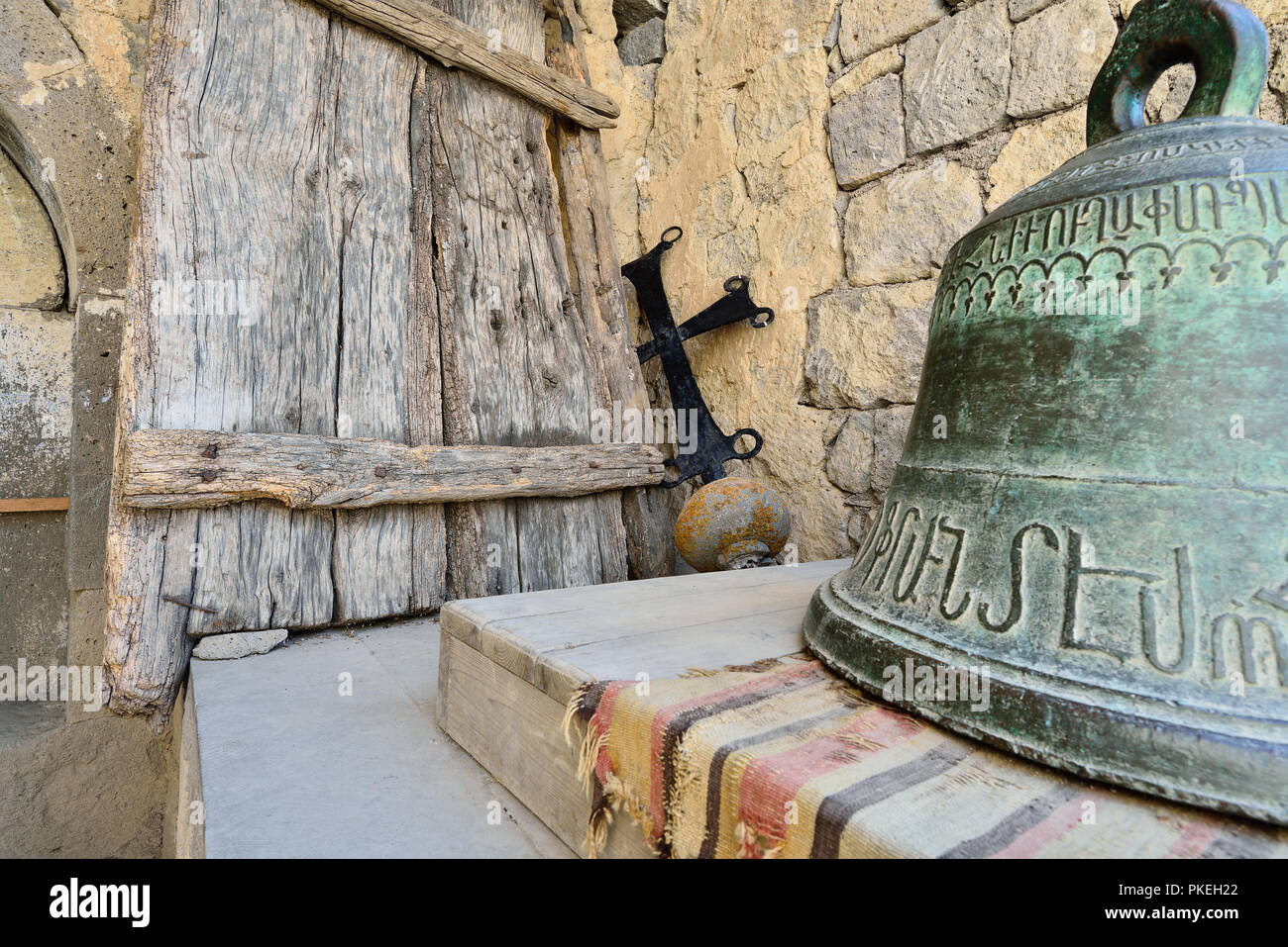 Armenien, Tatev Kloster ist ein 9. Jahrhundert historisches Denkmal. Es ist eines der ältesten und berühmtesten Klosteranlagen in Armenien, Goris Stadt, Kha Stockfoto