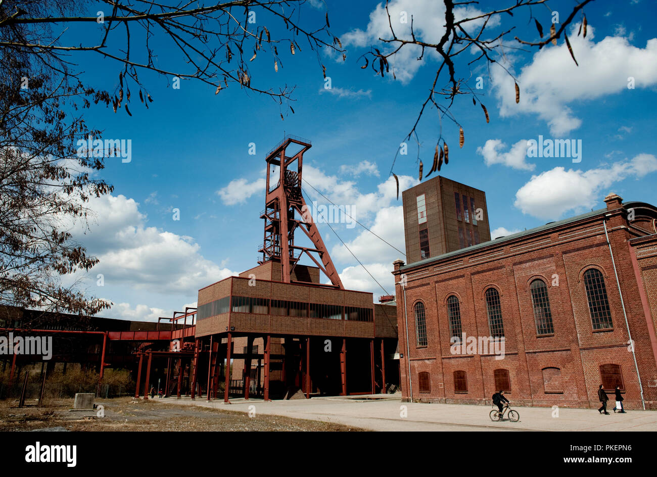 Die Zeche Zollverein in Essen (Deutschland, 02/04/2010) Stockfoto