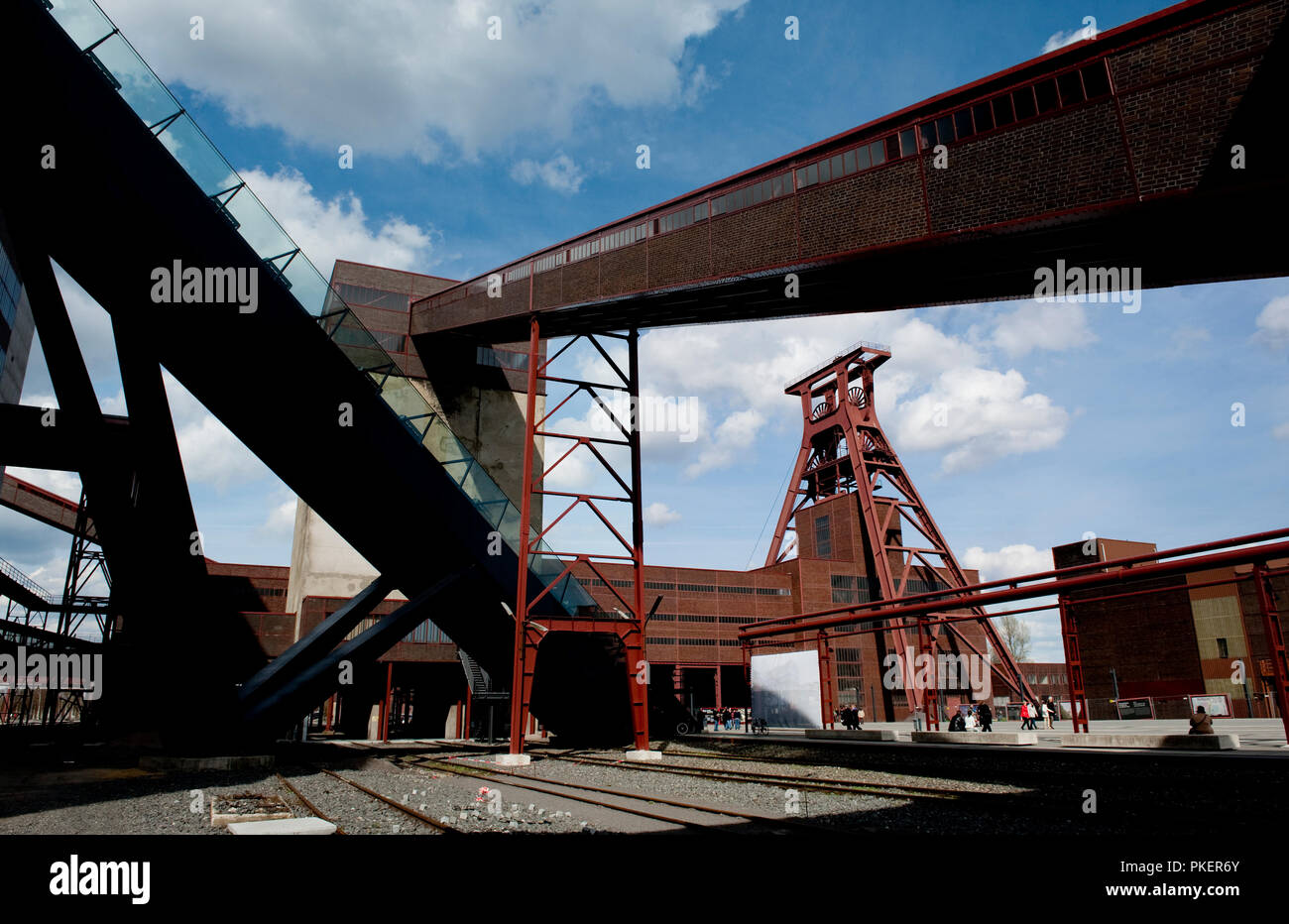 Die Zeche Zollverein in Essen (Deutschland, 02/04/2010) Stockfoto