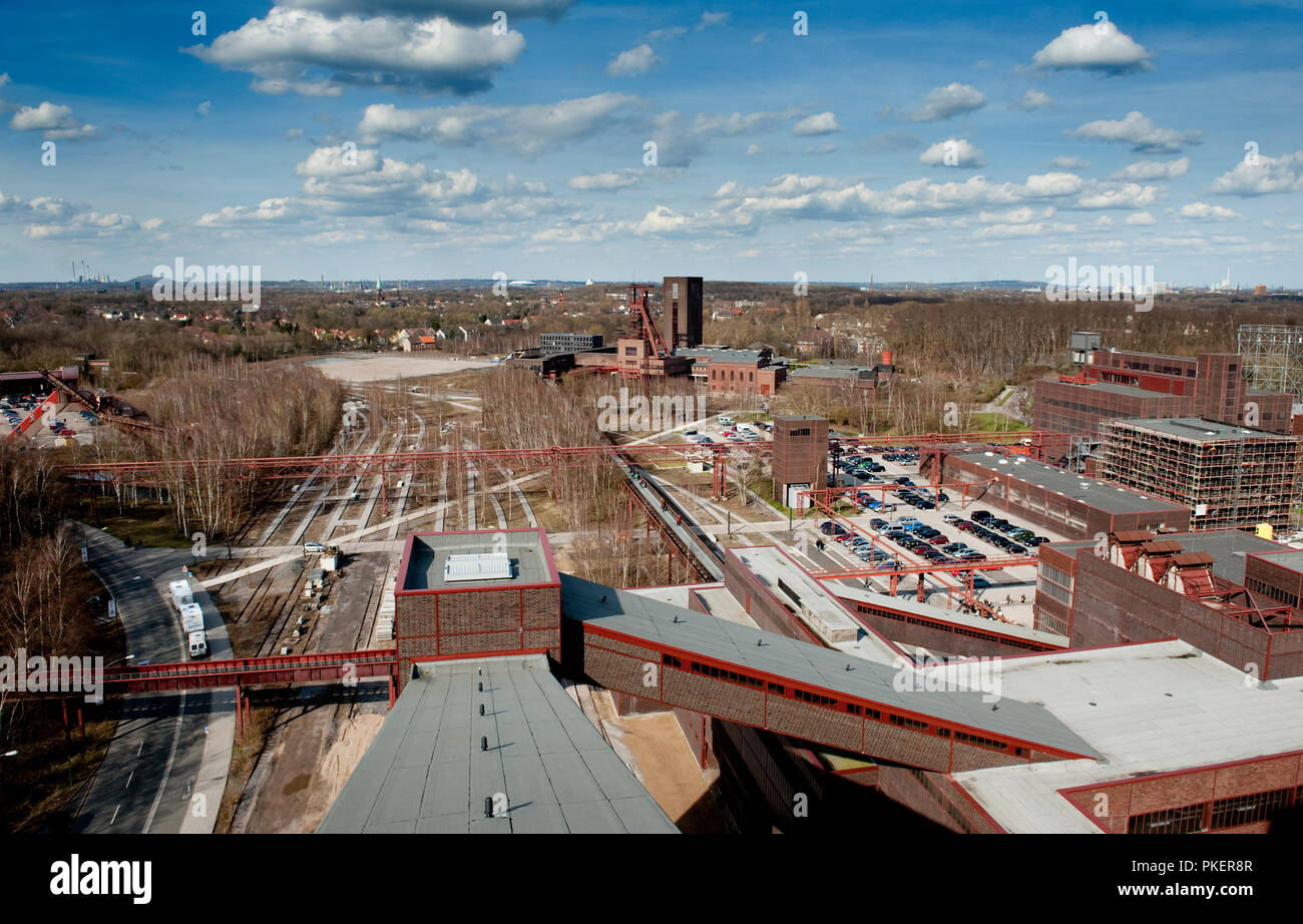 Die Zeche Zollverein in Essen (Deutschland, 02/04/2010) Stockfoto