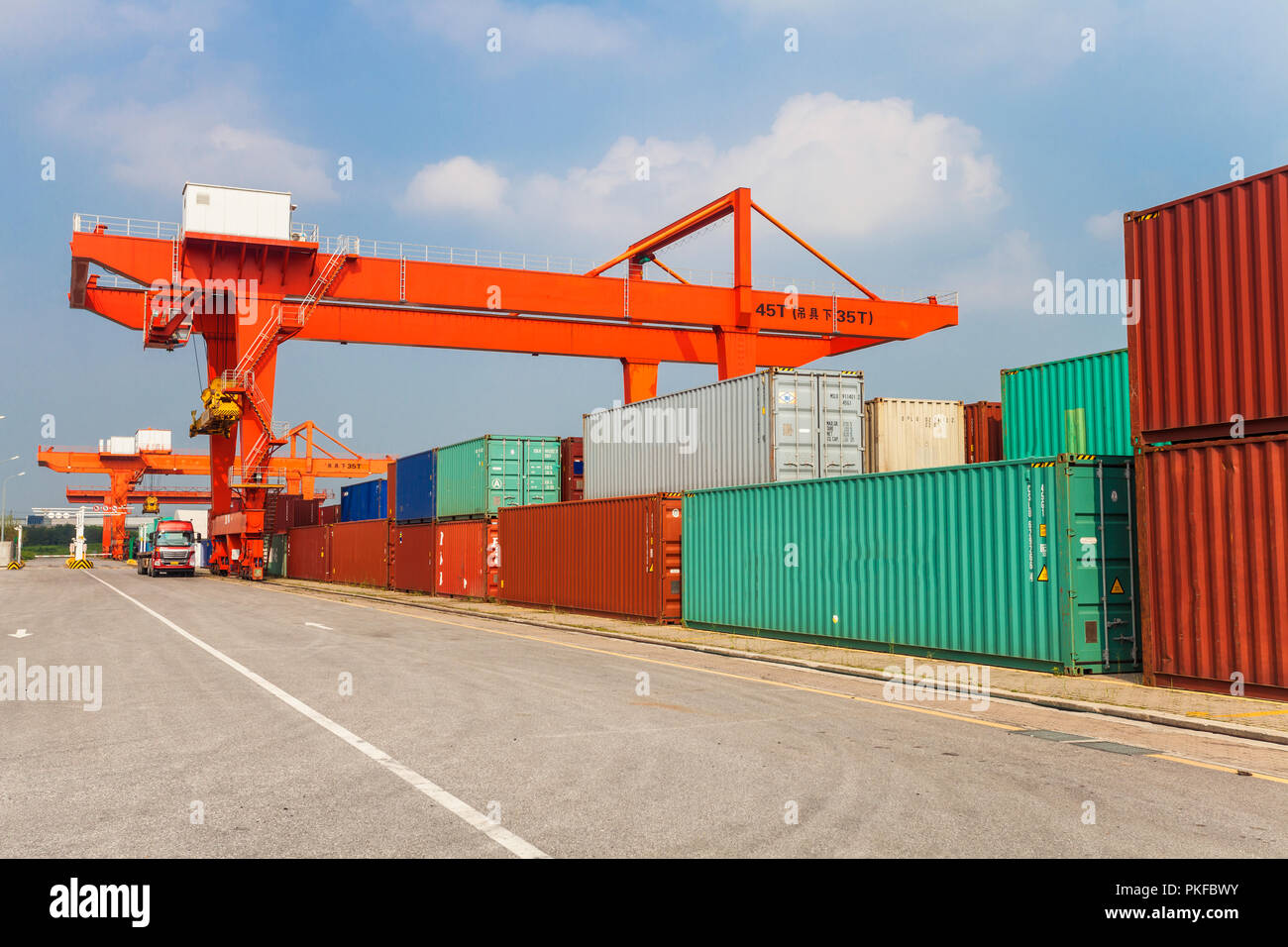 Jiangsu wuxi Airport Logistics Park Stockfoto