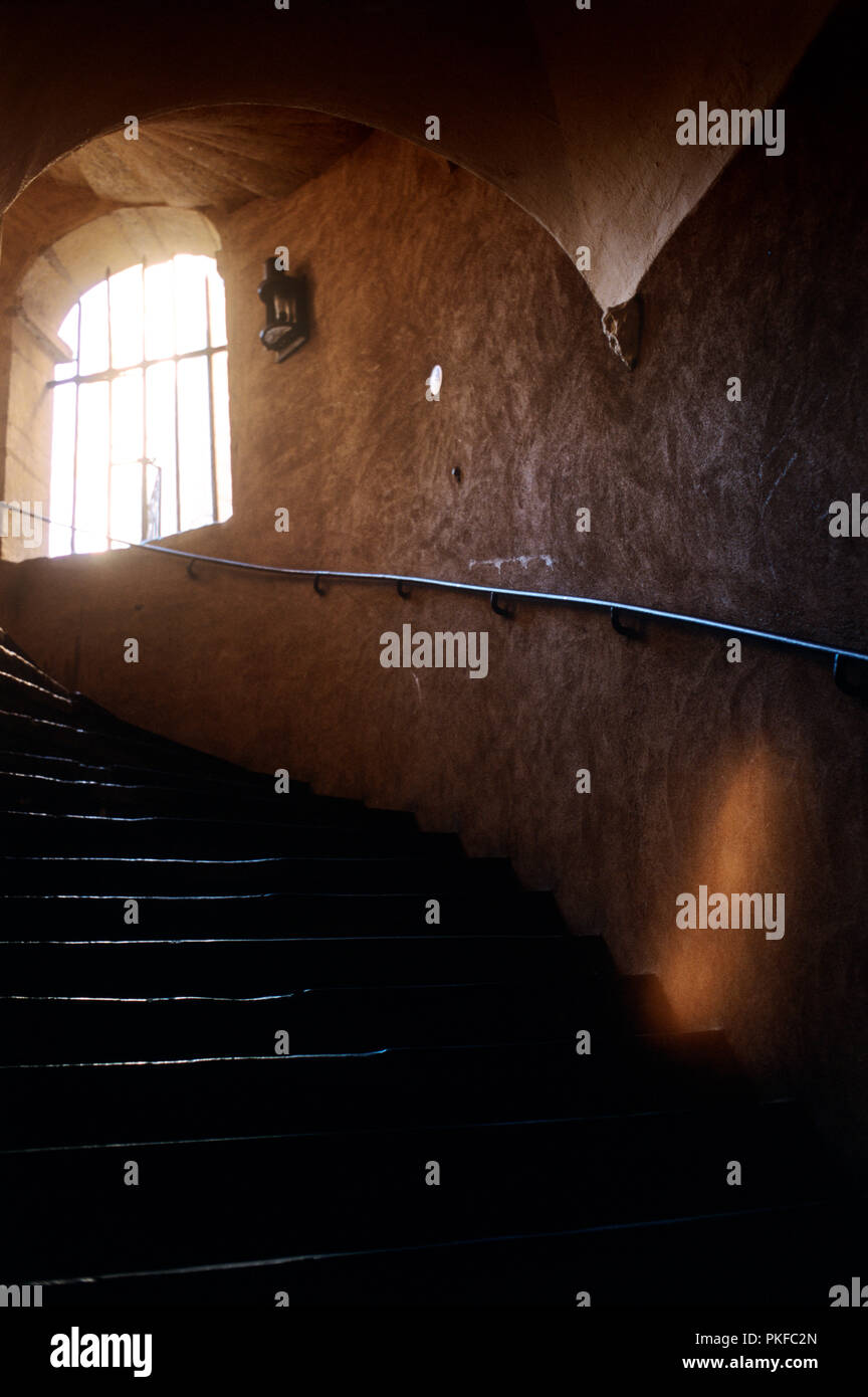 Die La Tour Rose historischen Durchgang traboule in der rue du Boeuf 16 in Lyon (Frankreich, 20/10/2007) Stockfoto