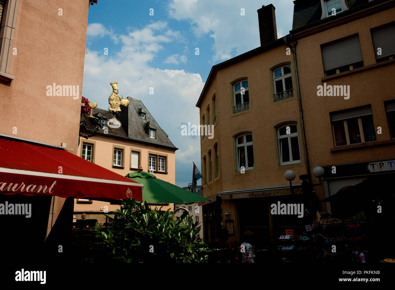 Impressionen von der Commune Echternach (Großherzogtum Luxemburg, 01/07/2009) Stockfoto