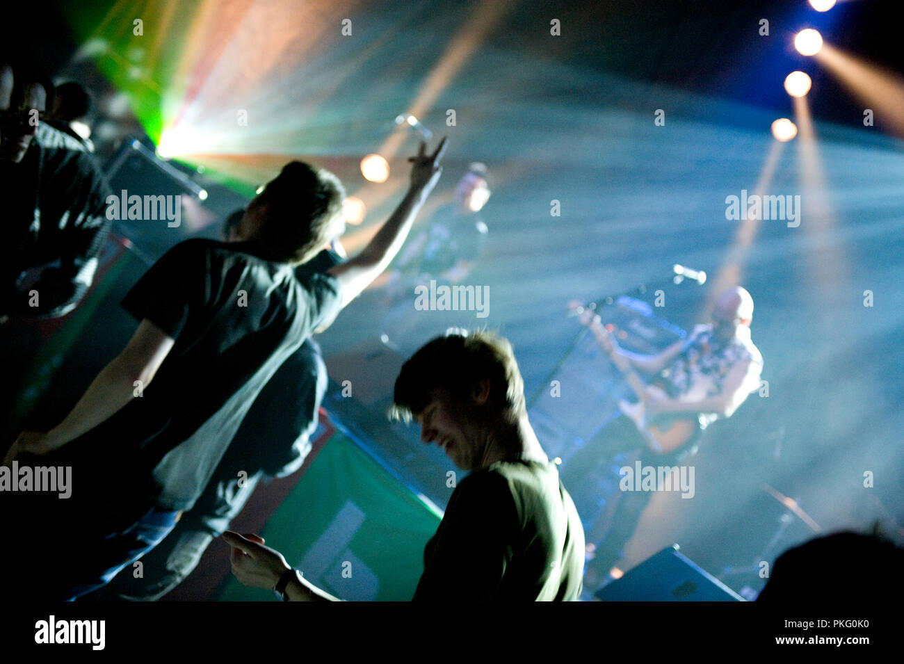 Belgische punkband die Kinder spielen an der Sieg Konzert der AB-Inbev Gewerkschaften in Leuven (Belgien, 30/01/2010) Stockfoto