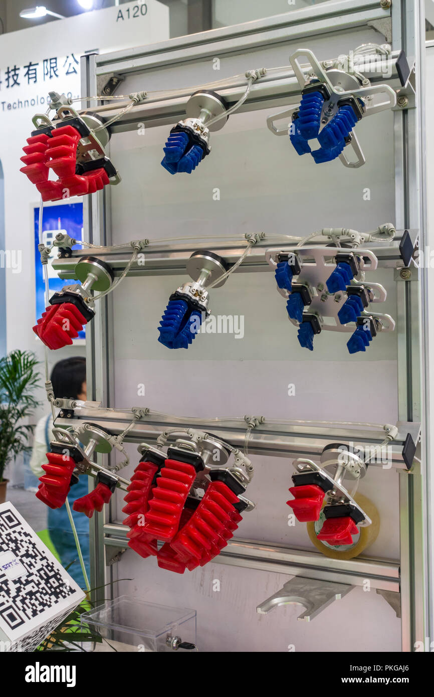 Der Greifer auf der tech fair Stockfoto