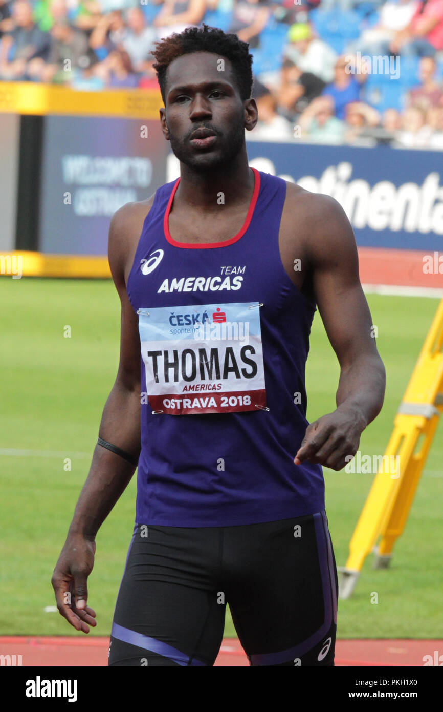 Hochspringer Donald Thomas (Team Amerika; Bahamas) während der iaaf Continental Cup 2018 in Ostrava, Ostrava, Tschechische Republik, am Samstag, Sept. Stockfoto