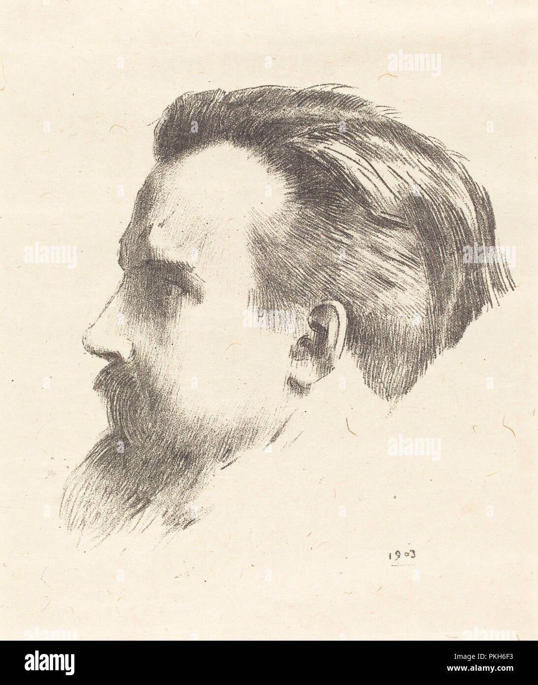 Maurice Denis. Stand: 1903. Medium: Lithographie. Museum: Nationalgalerie, Washington DC. Autor: Odilon Redon. REDON, ODILON. Stockfoto