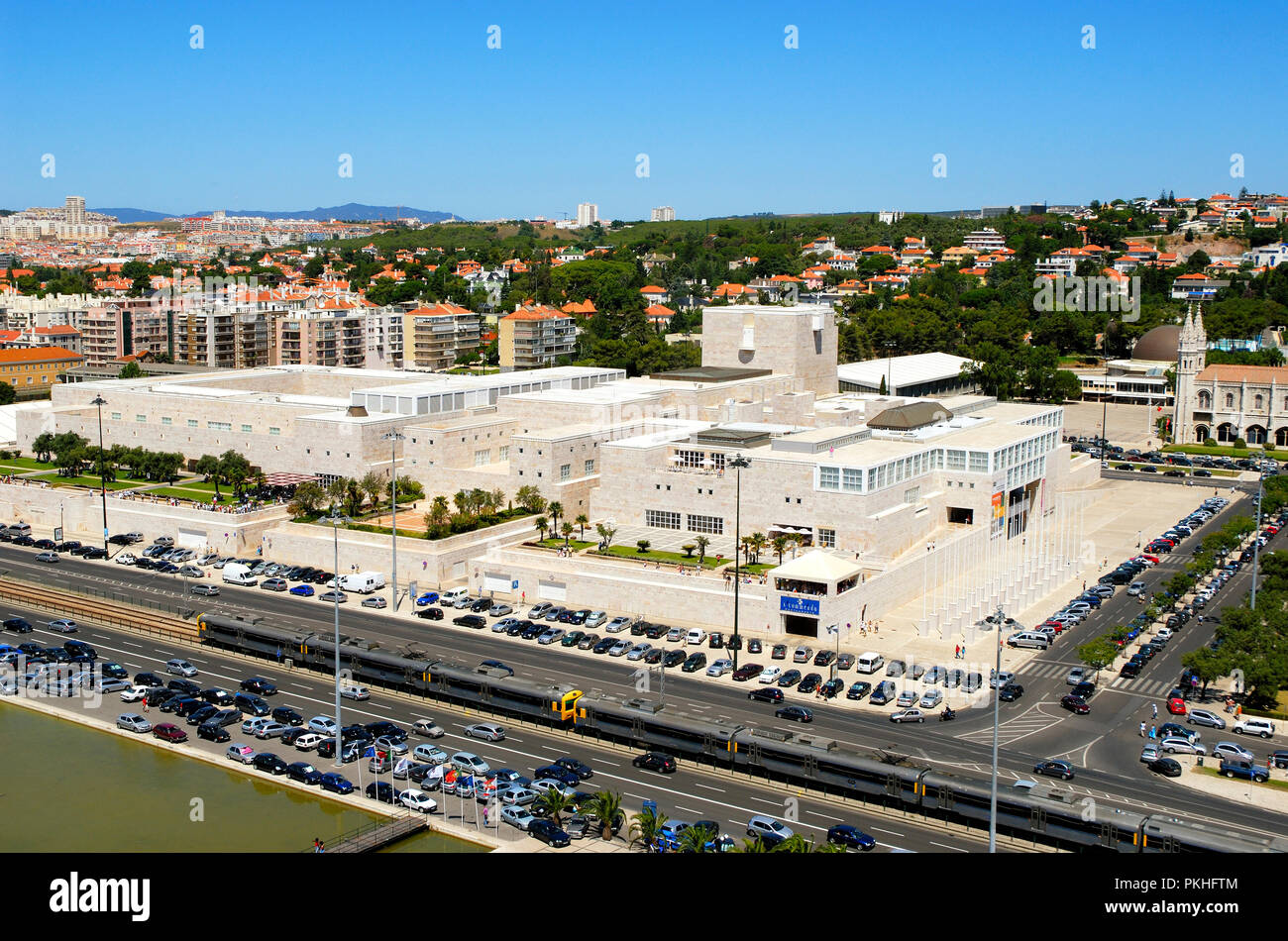 Centro Cultural de Belém (CCB), Praça do Império. Lissabon, Portugal Stockfoto