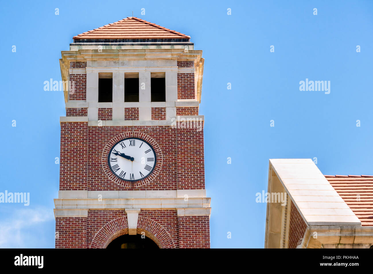 OXFORD, MS/USA - Juni 7, 2018: Peddle Glockenturm Paris-Yates Kapelle auf dem Campus der Universität von Mississippi. Stockfoto