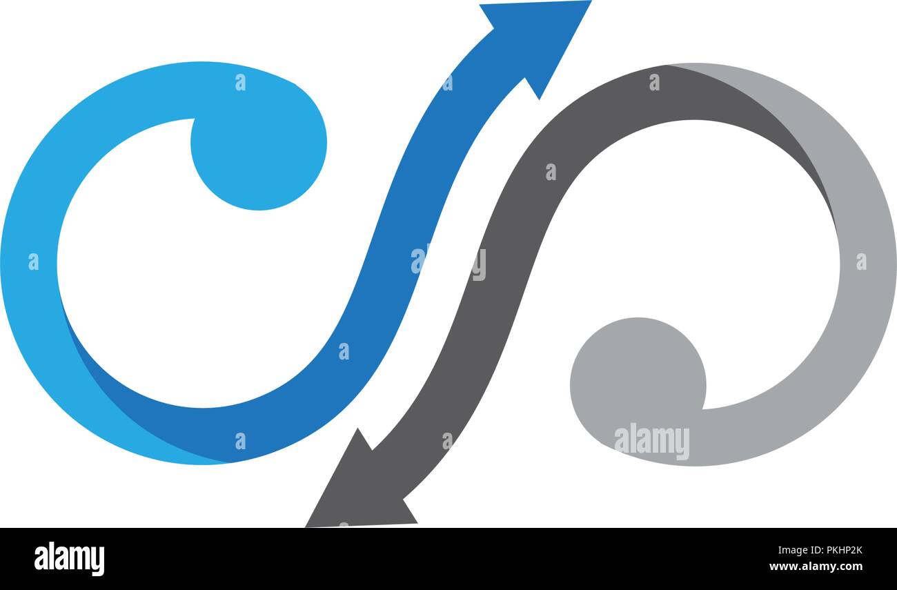 S Schreiben Pfeil vector illustration symbol Logo Template Design Stock Vektor