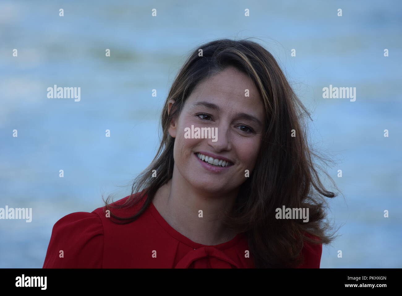 Marie Gillain, Président in der Jury des Festival de la Fiction 2018. Stockfoto