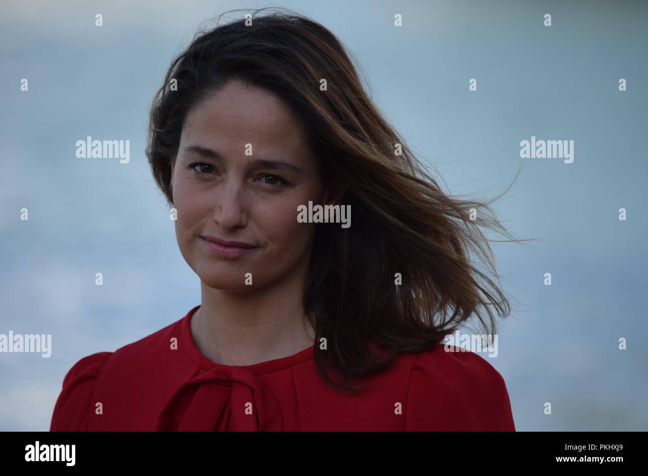 Marie Gillain, Président in der Jury des Festival de la Fiction 2018. Stockfoto