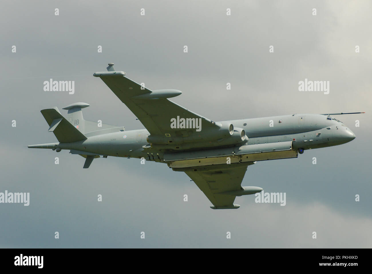 BAE Systems Nimrod MRA4 maritime Patrol und Angriff Luftfahrzeugen die Hawker Siddeley Nimrod MR2 zu ersetzen. Anti-U-Boot Kriegsführung. ZJ 518 Stockfoto