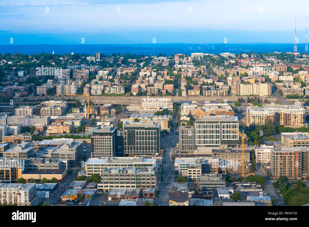 Innenstadt und Capitol Hill District, Seattle, Washington State, USA Stockfoto