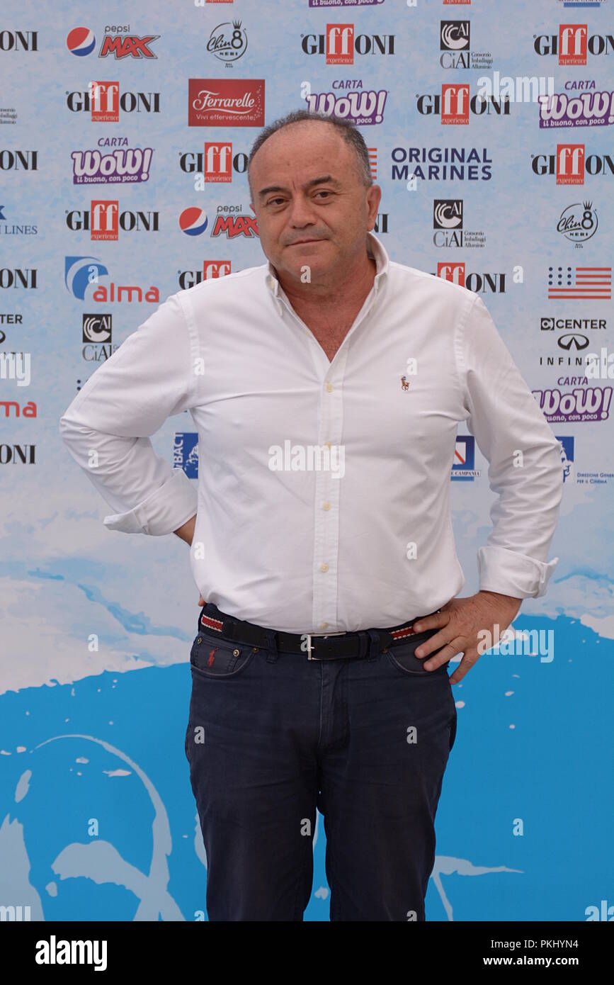 Giffoni Valle Piana, Sa, Italien - 21. Juli 2018: Nicola Gratteri in Giffoni Film Festival 2018 - Am 21. Juli 2018 in Giffoni Valle Piana, Italien Stockfoto