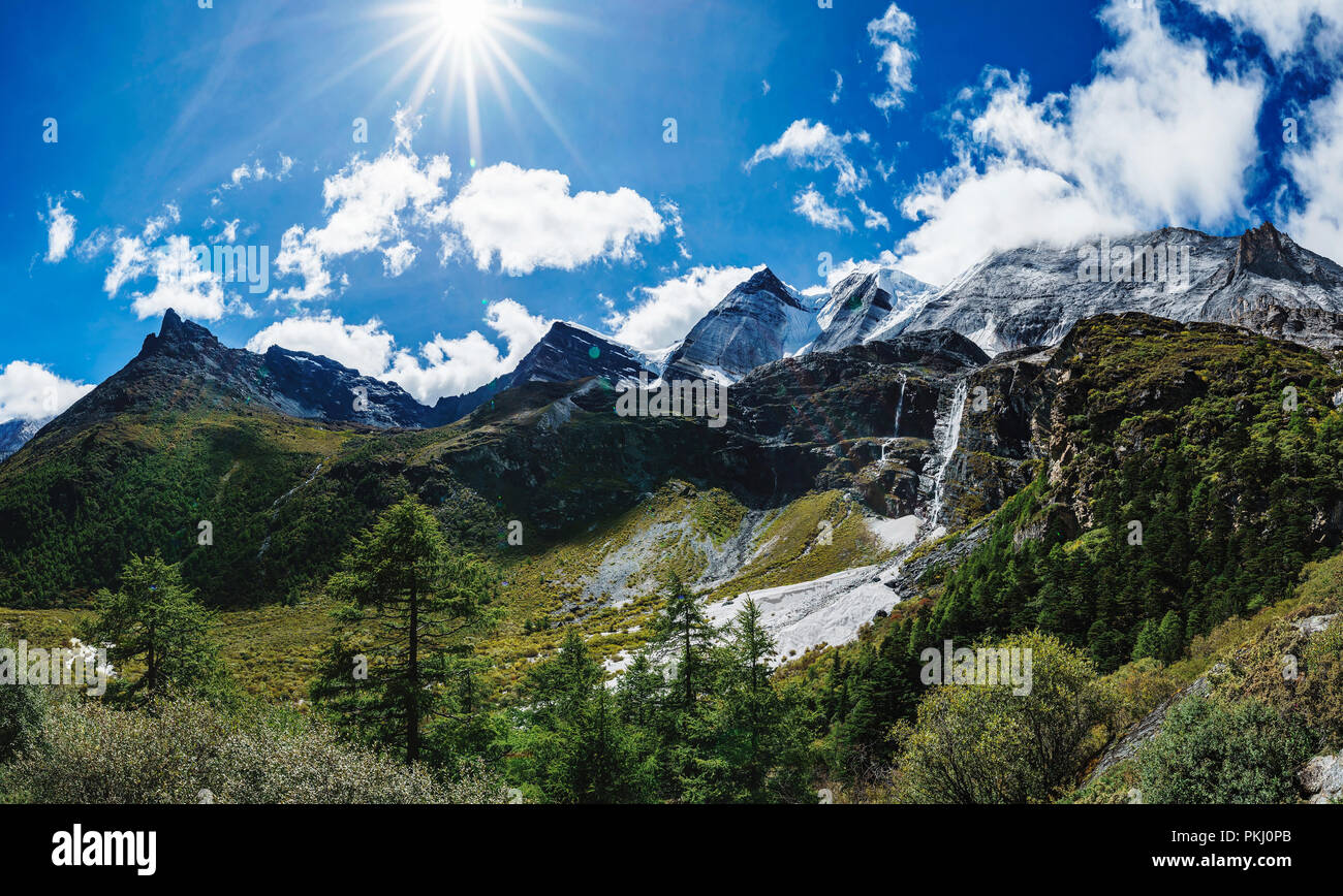 DaoChengYa butyl landschaftlich reizvollen Gegend in der Provinz Sichuan Stockfoto