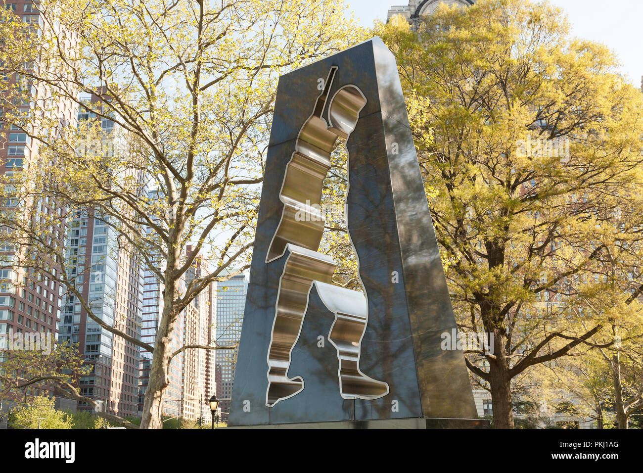 Korea-Krieg-Denkmal, Battery Park, New York City, USA Stockfoto