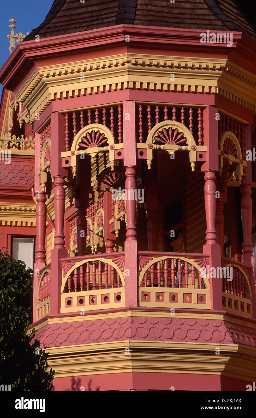 Reich verzierten viktorianischen Architektur in Ferndale, Michigan, USA Stockfoto