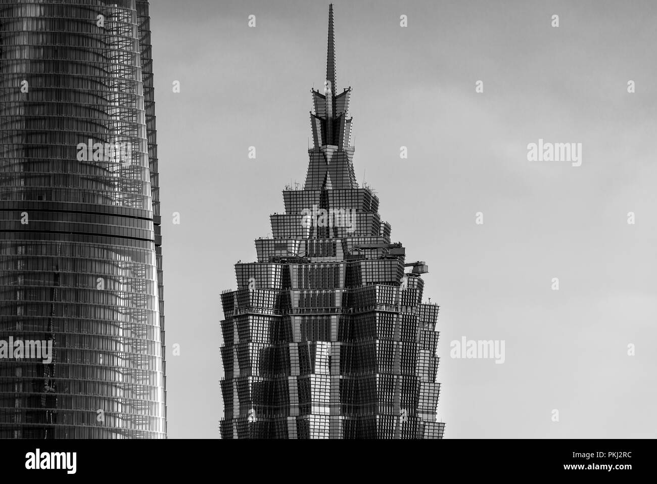 Jinmao Tower in Shanghai. Stockfoto