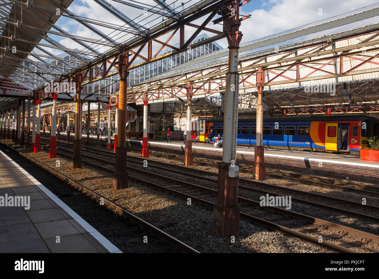 Bahnhof Crewe, Cheshire, UK. Stockfoto
