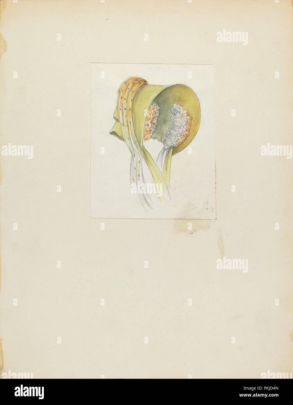 Motorhaube. Vom: C. 1940. Maße: gesamt: 29,9 x 23,1 cm (11 3/4 x 9 1/8 in.). Medium: Aquarell und Graphit auf Pappe. Museum: Nationalgalerie, Washington DC. Autor: Jessie M. Benge. Stockfoto