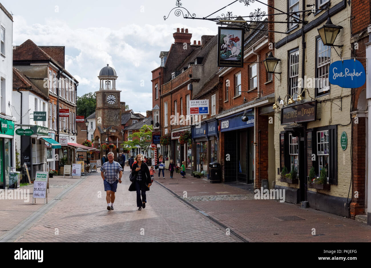 High Street in Chesham, Buckinghamshire, England, Vereinigtes Königreich, Großbritannien Stockfoto
