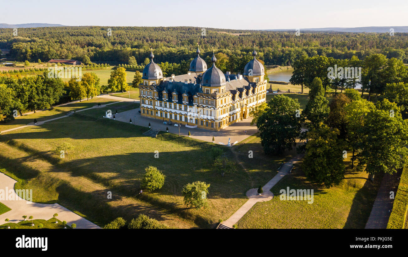 Schloss Seehof, Memmelsdorf, Oberfranken, Bayern, Deutschland, Stockfoto
