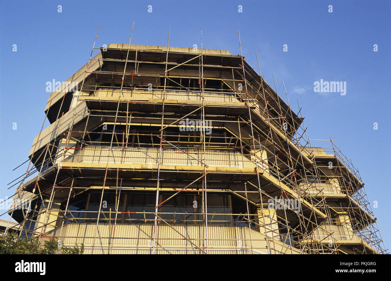 Abriss von Octagon Büros ehemaliger Standort der Unisys auf Brunel in Slough als Teil des Herzens von Slough regeneration Regelung 2008 Stockfoto