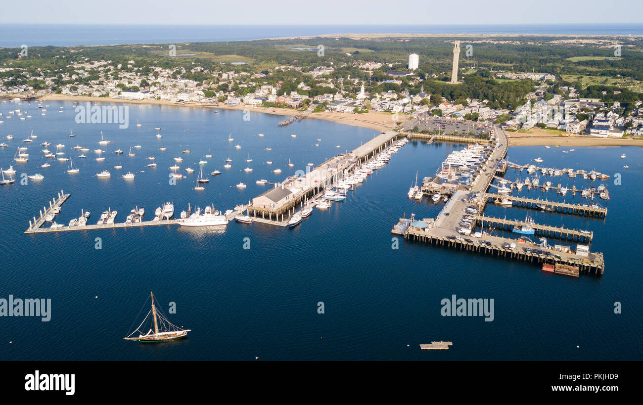 Mcmillan Pier, Provincetown, MA, USA Stockfoto