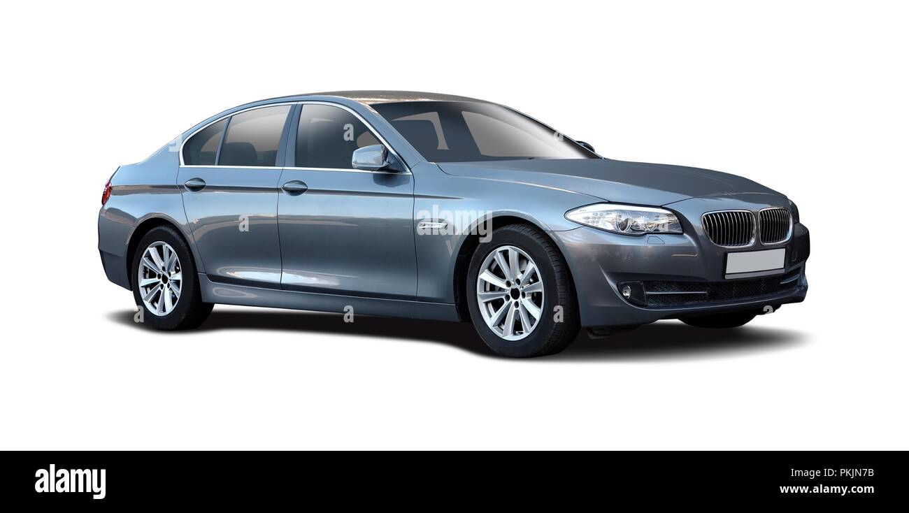 Premium Familie Auto auf Weiß isoliert Stockfoto