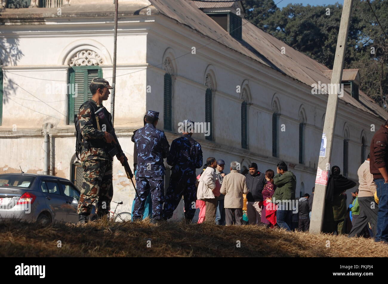 Um Kathmandu Stockfoto