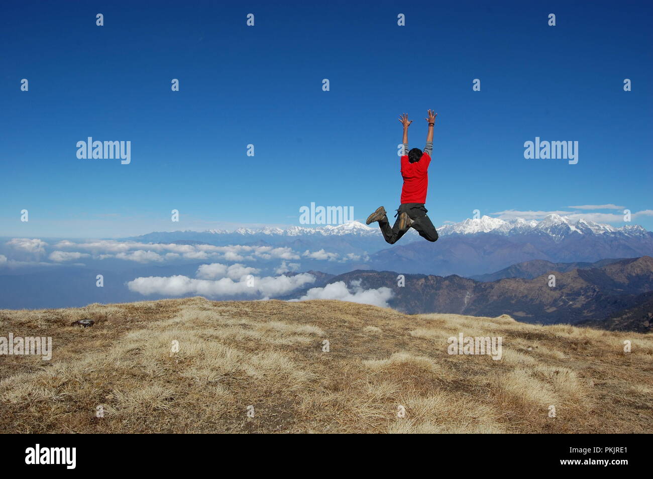 Kalinchowk Reise, Nepal Stockfoto