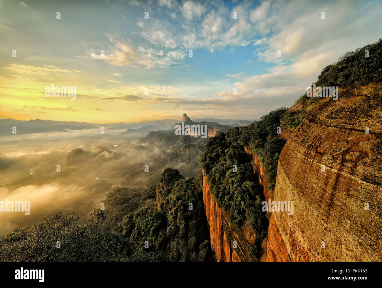 Changsha, Guangdong danxia Berg jinjiang Landschaft Stockfoto