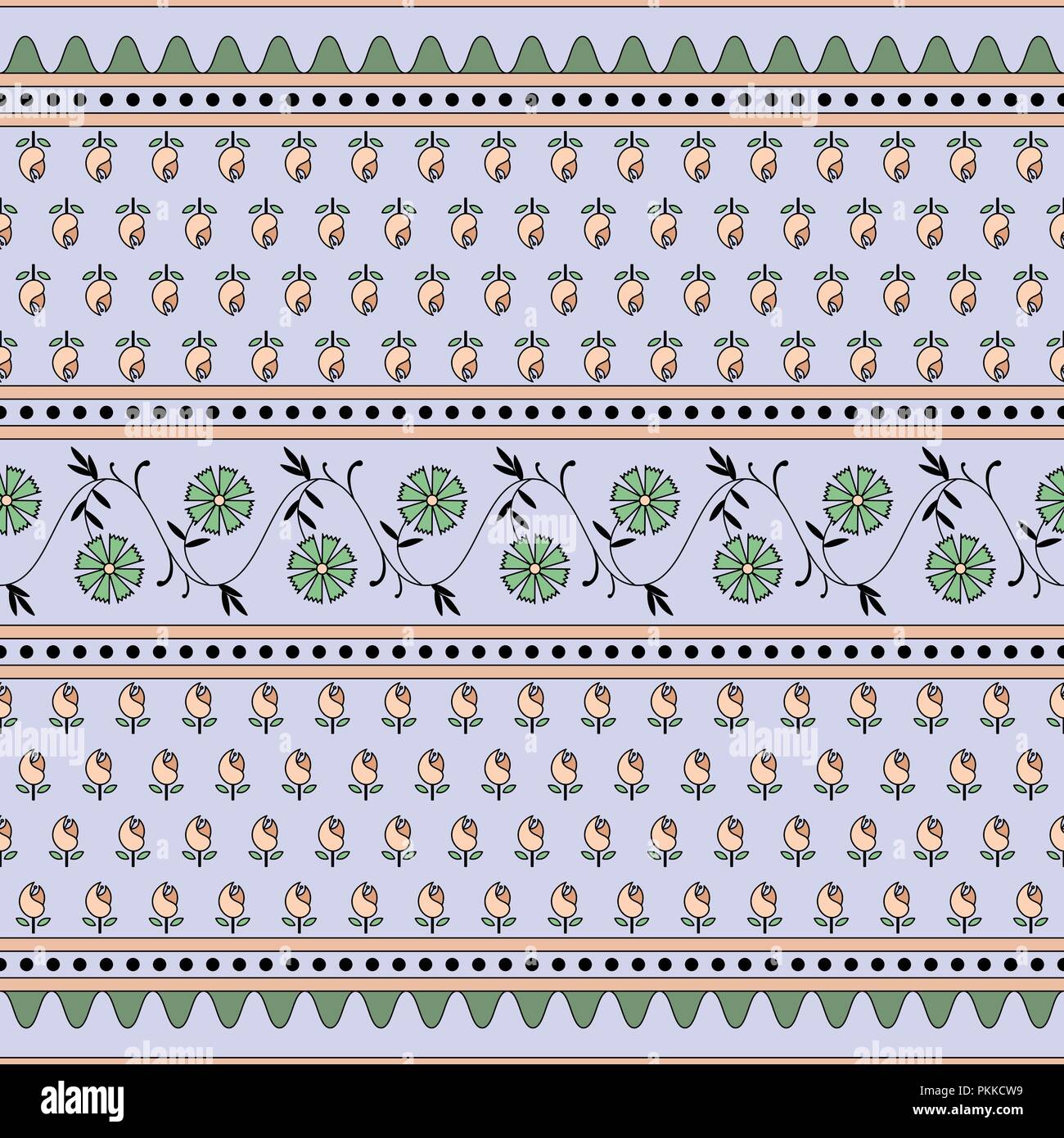 Nahtlose Muster mit geometrischen Mustern im arabischen Stil. Stock Vektor