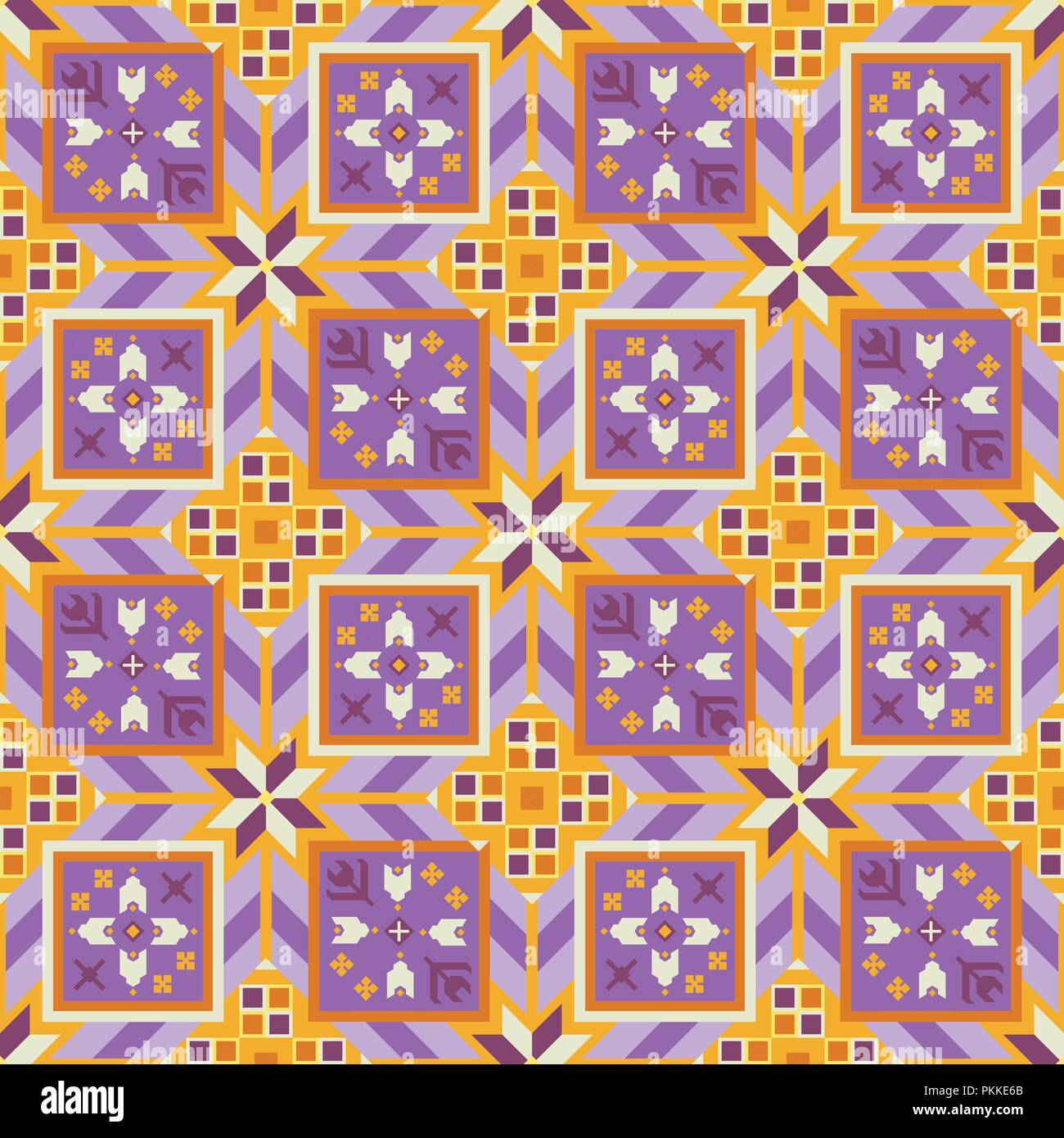 Schöne geometrische nahtlose Muster im bulgarischen Stil. Stock Vektor