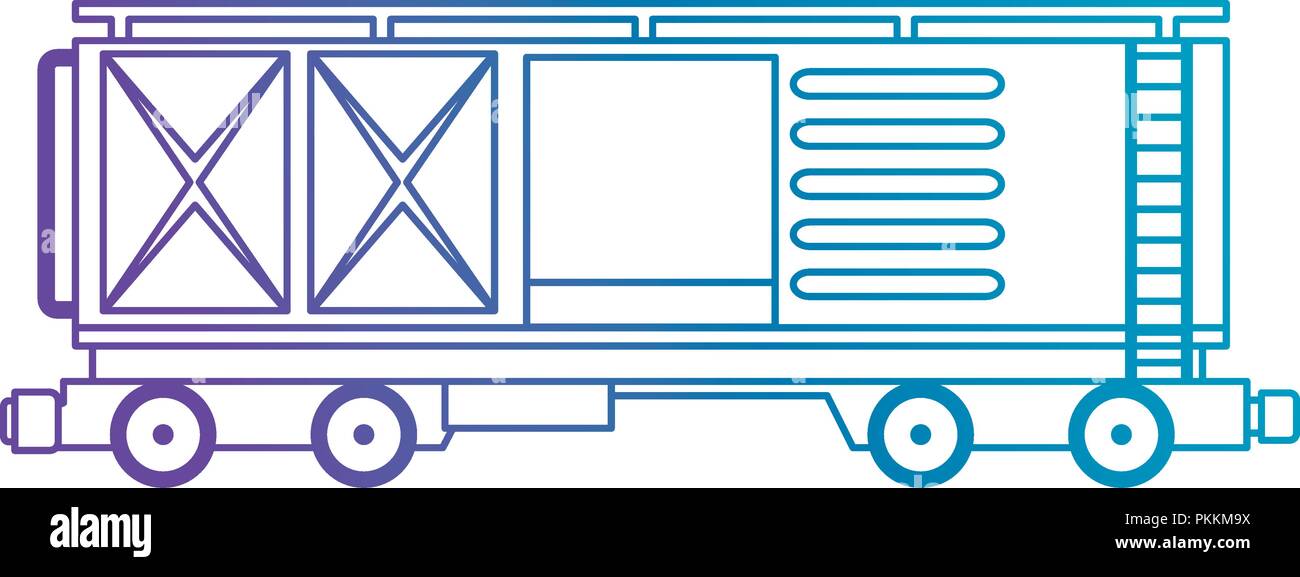 Güterzug Waggons logistic service Stock Vektor