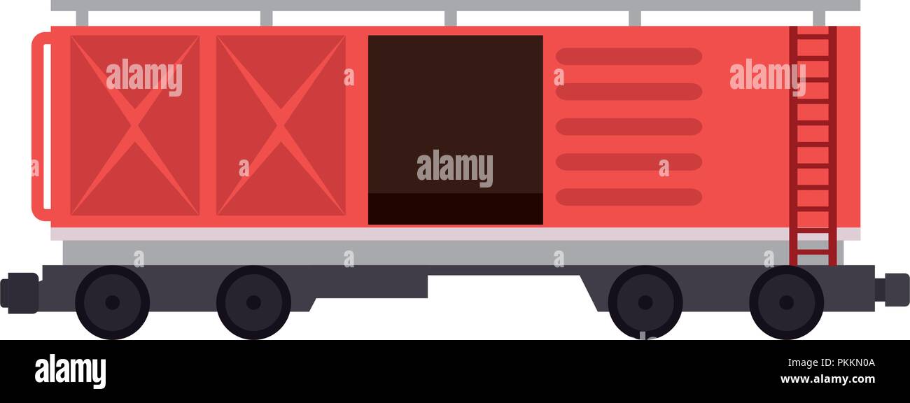 Güterzug Waggons logistic service Stock Vektor