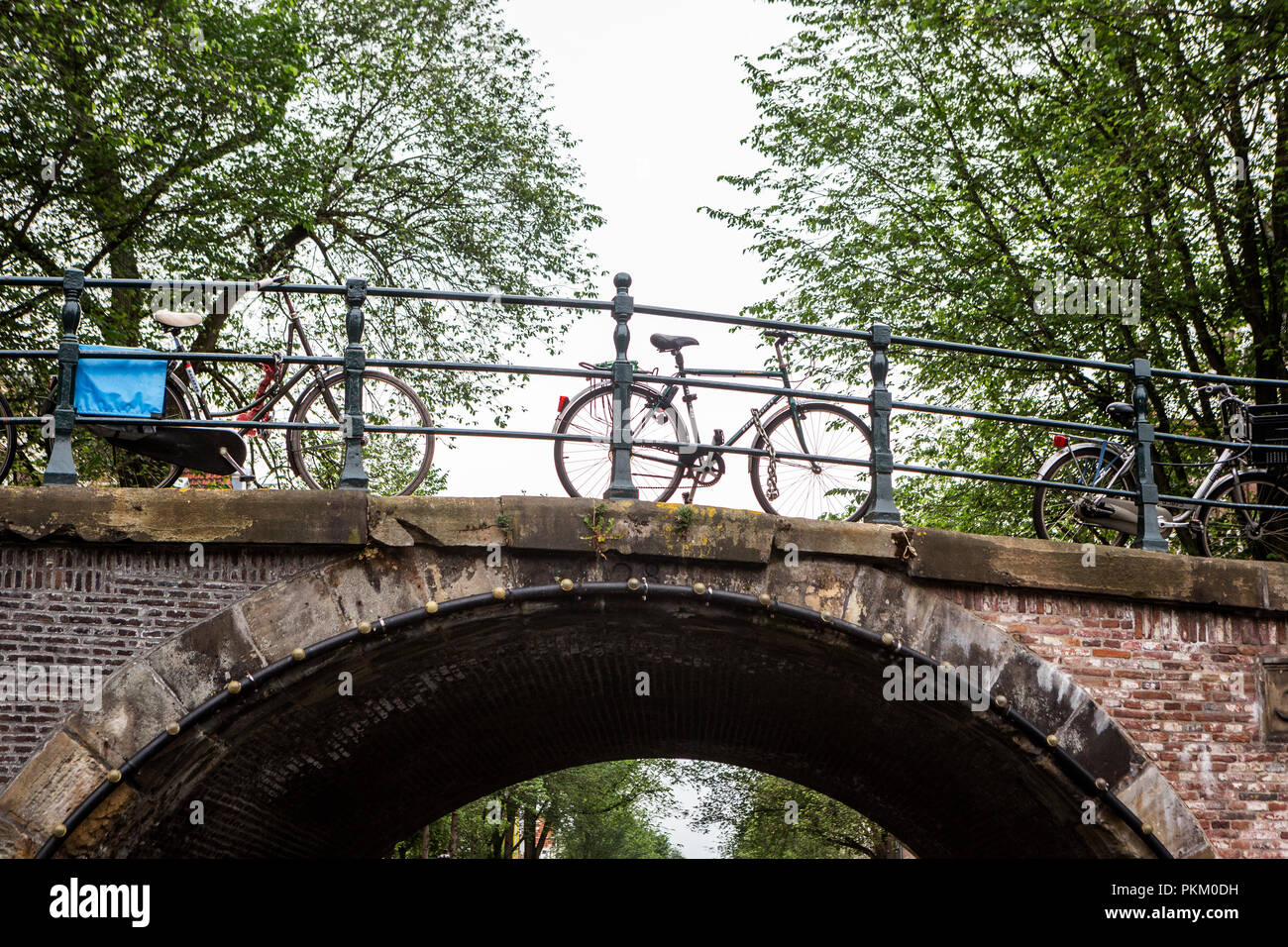 Bike Nutzung in Amsterdam hat um mehr als 40% in den letzten 20 Jahren gewachsen. Stockfoto