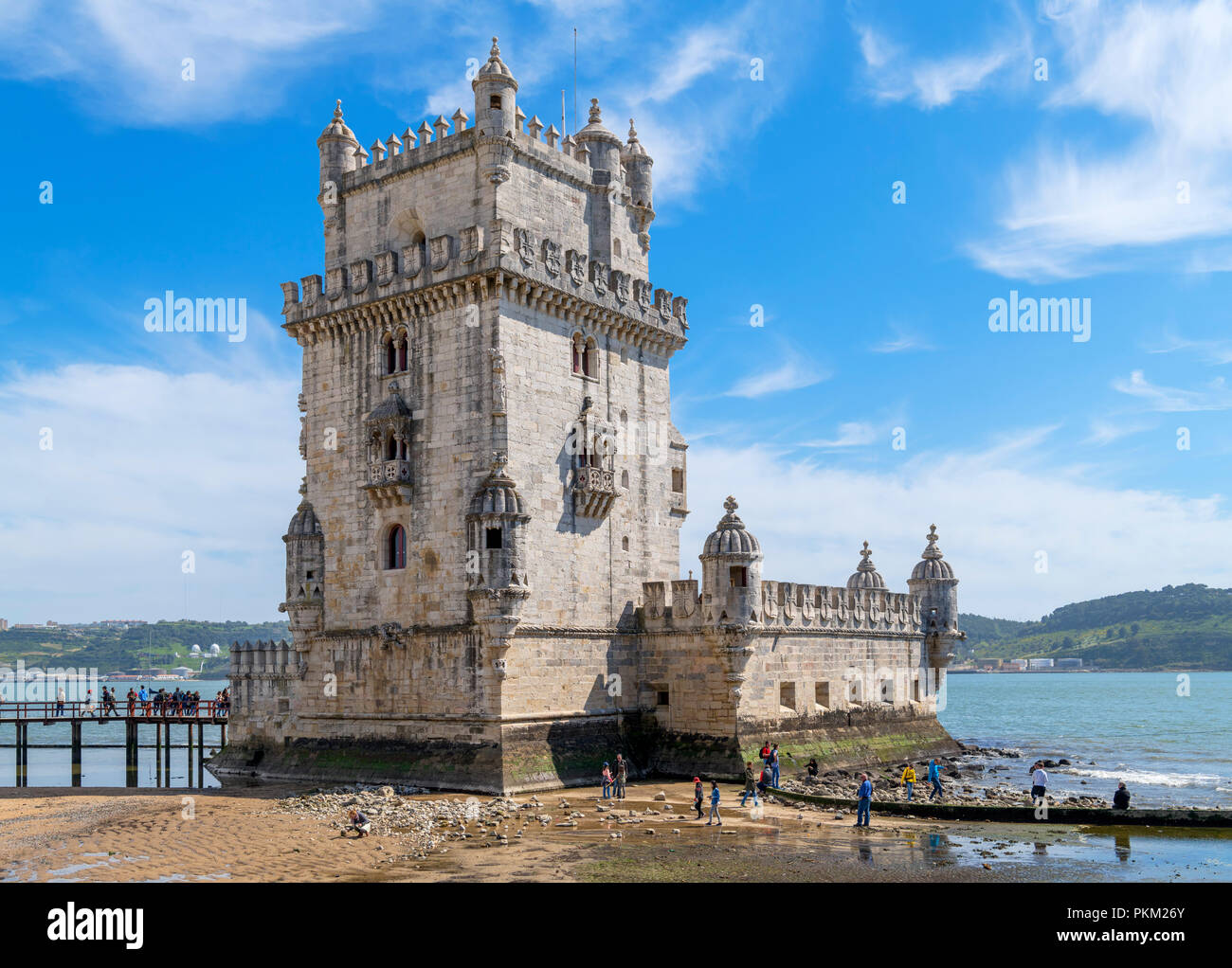 Torre De Belem Belem Turm Stadtteil Belem Lissabon Portugal Stockfotografie Alamy