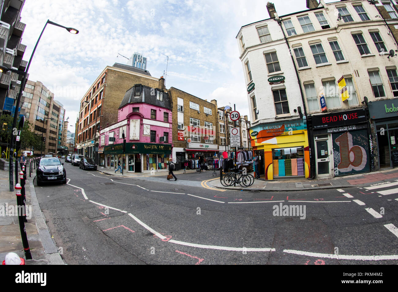 Middlesex Street in London. Stockfoto