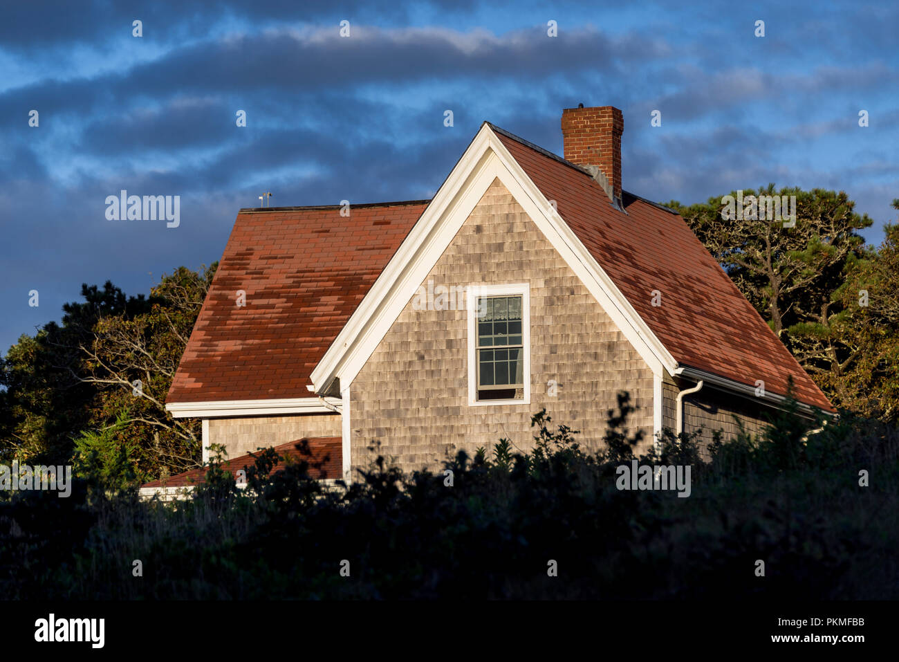 Nauset Lighthouse Keepers House, Eastham, Cape Cod, Massachusetts, USA. Stockfoto