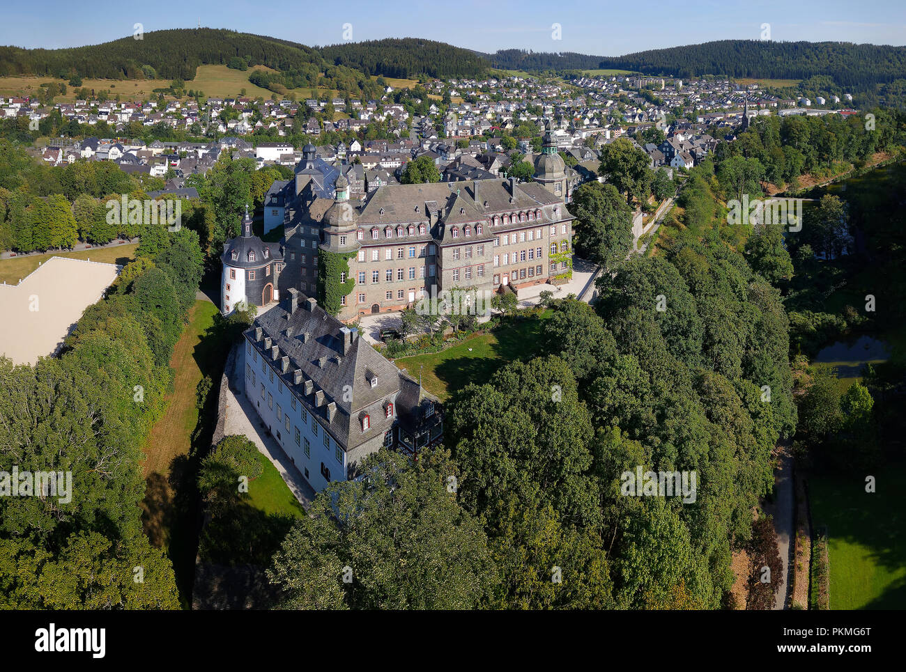 Berleburg Schloss, Bad Berleburg, Kurort, Wittgensteiner Land, Kreis