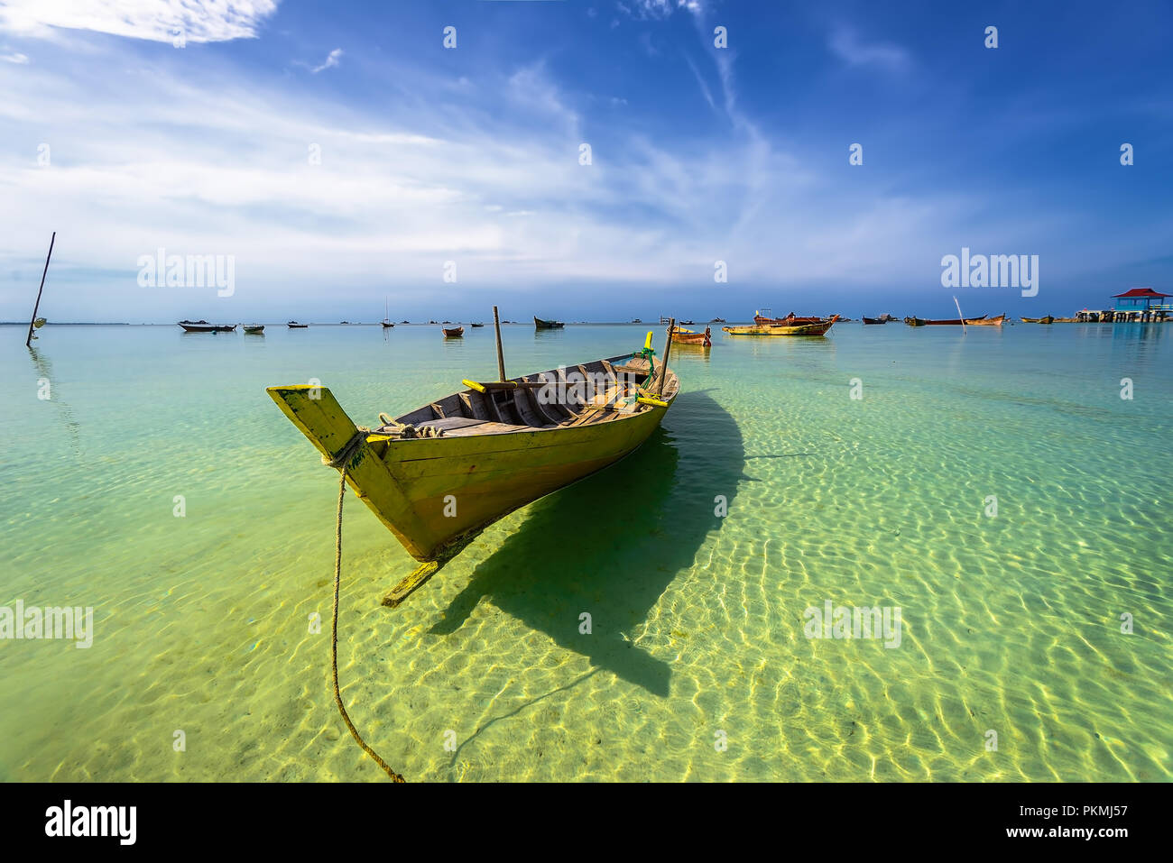 Wunderbare Landschaftsfotos auf Batam Bintan Island Indonesien Stockfoto