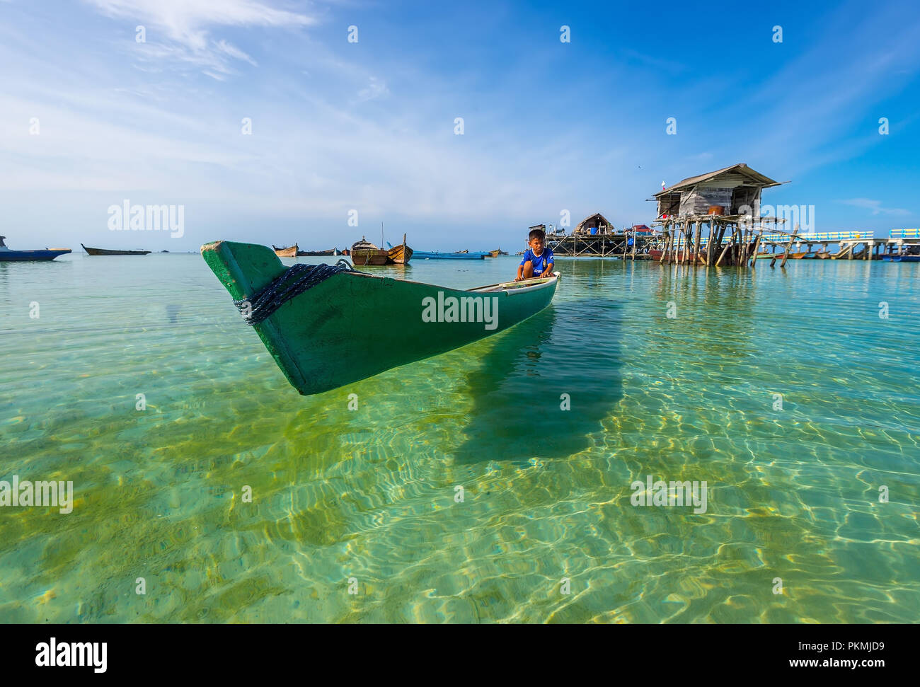 Wunderbare Landschaftsfotos auf Batam Bintan Island Indonesien Stockfoto